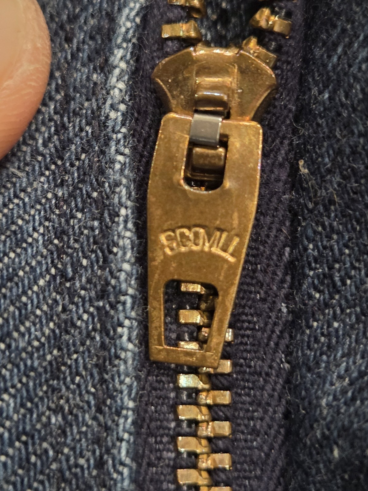 Vtg Sears Thumbs Up Bell Bottom Jeans 1970s Trim Fit Fits 28 Scovill Zip Unisex