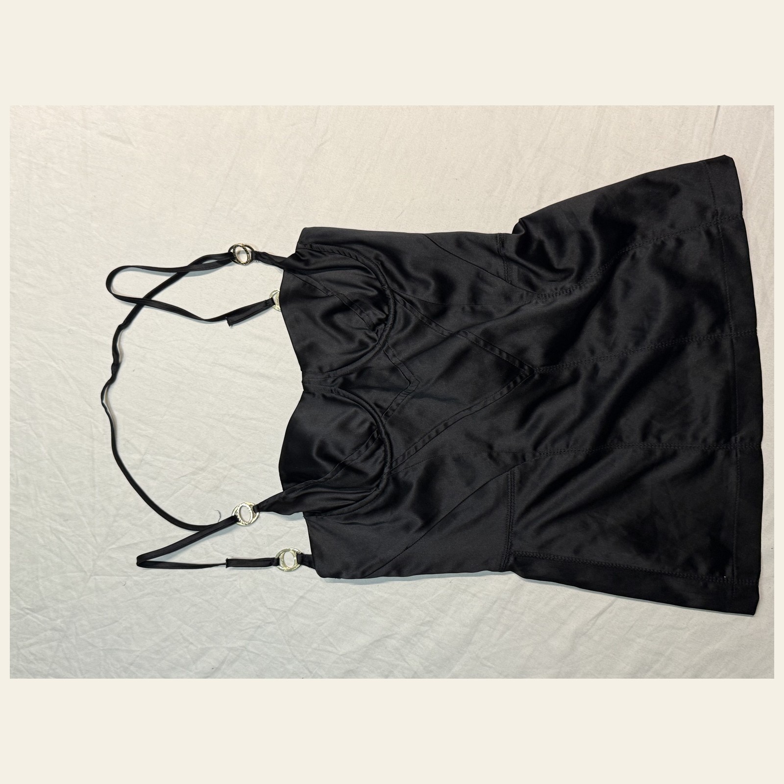 Just Cavalli Black Satin Corset Bustier Top Mermaid Maxi Skirt Set IT 44 42