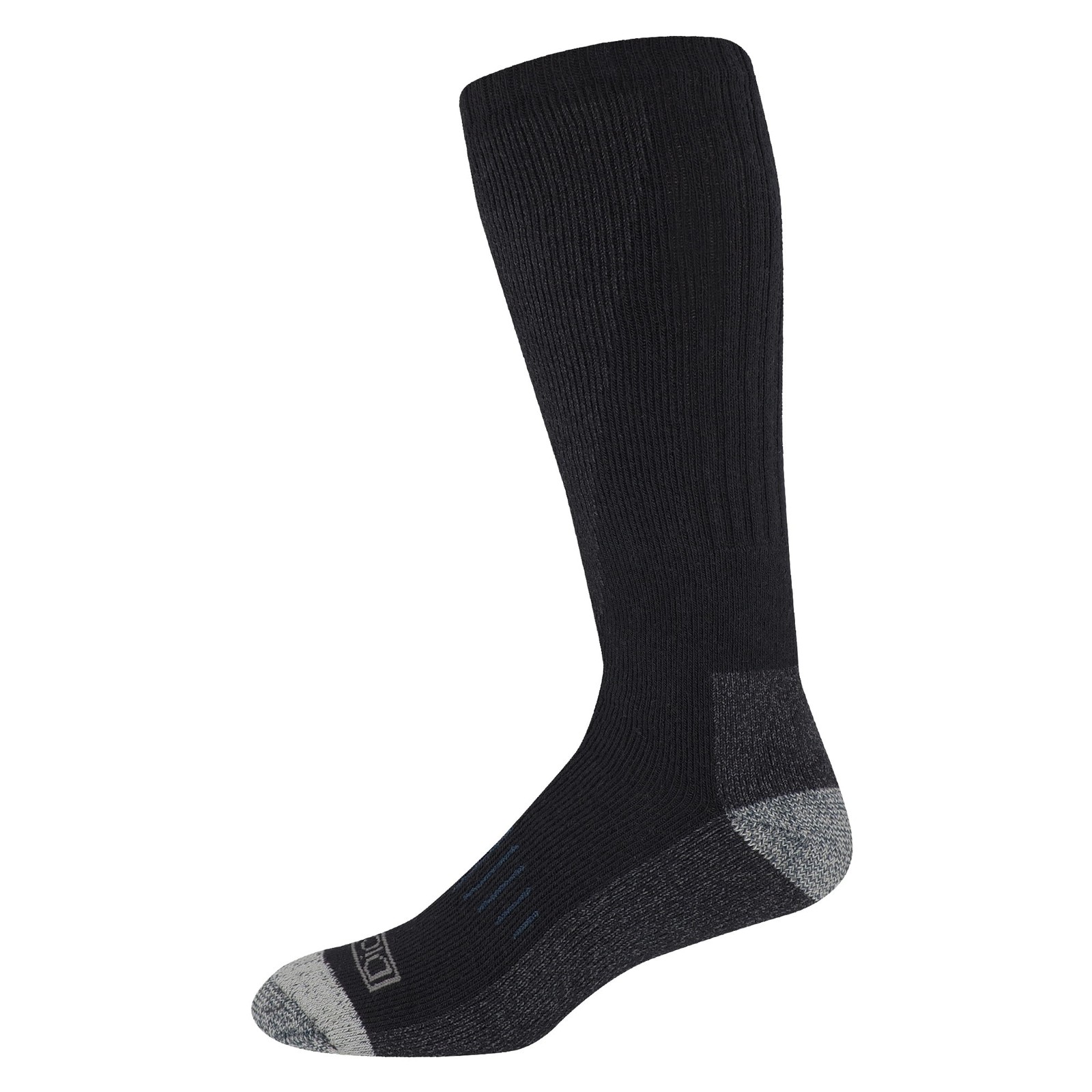 Dickies Men’s Boot Socks, Shin Protector 3 Pack Black Size 6-12