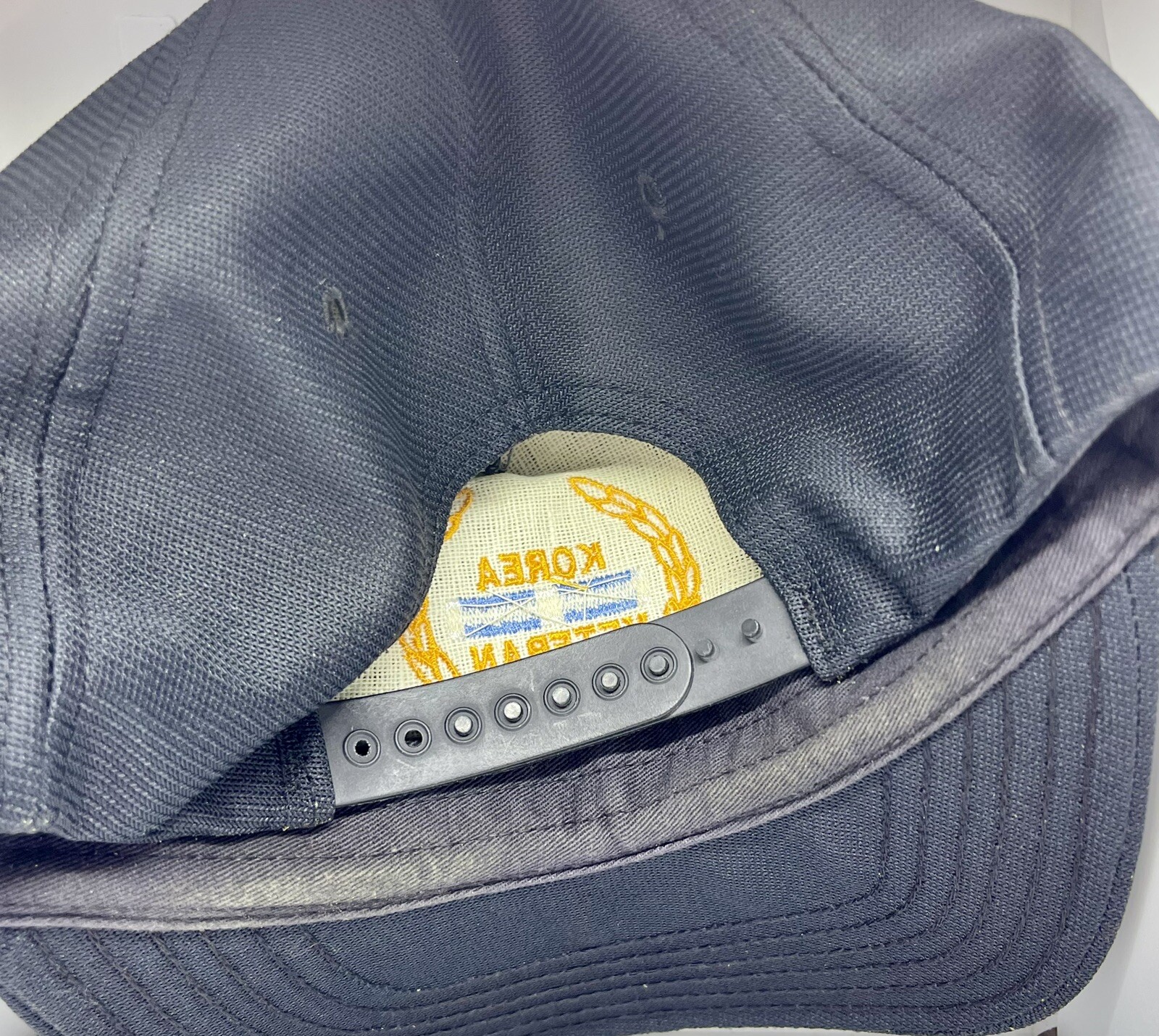 Korea Veteran Patch Trucker hat🧢 Cap Made in USA US Military War Veteran GUC