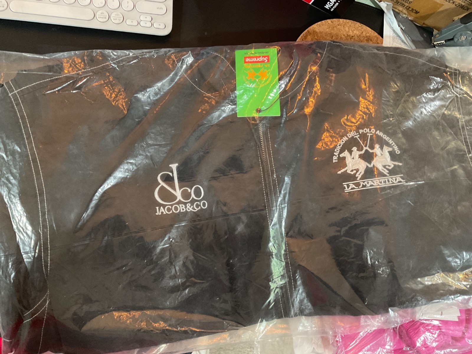 *IN HAND* Supreme x La Martina x Jacob & Co Full Zip Hooded Jacket Black XL