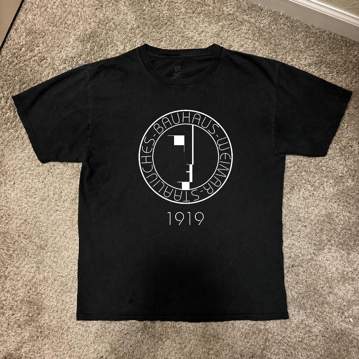 Bauhaus Art School Logo T-Shirt, 1919 Racing Design, Unisex, Sizes S-5XL