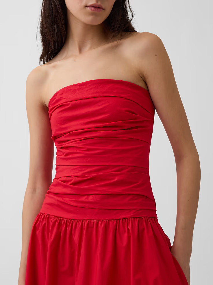 GAP – Sale – Poplin Drop-Waist Maxi Dress – NEW