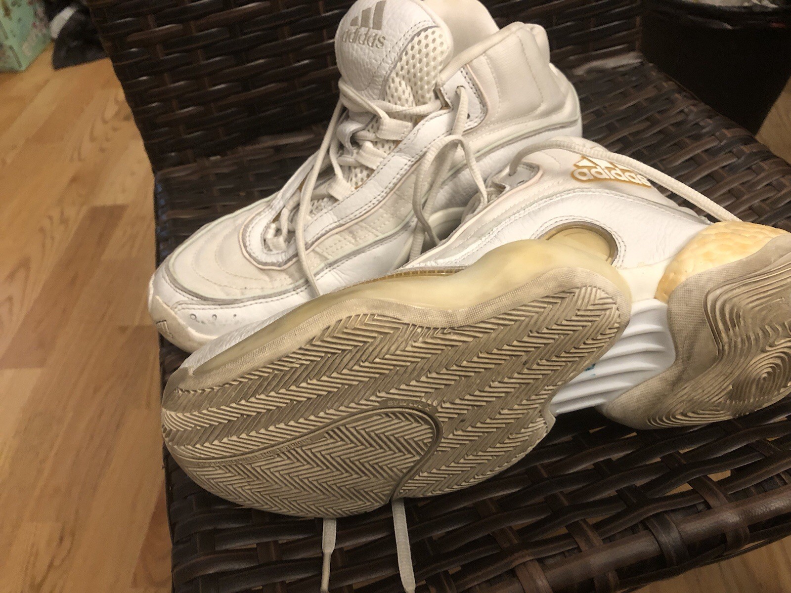 Size 9.5 – Adidas BYW Select Cloud White Zero Metallic