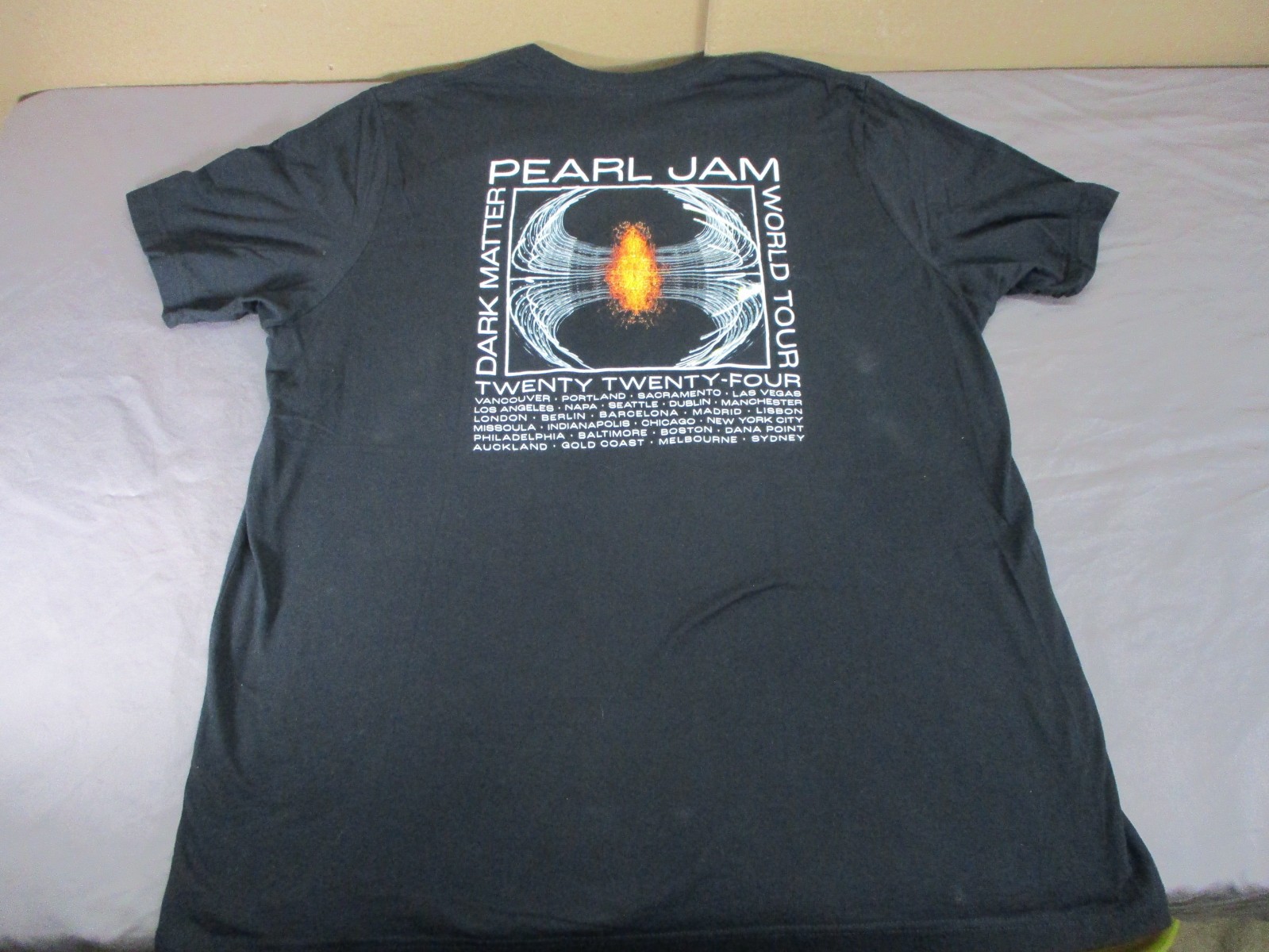 Pearl Jam Dark Matter World Tour 2024 T-Shirt 3XL Black