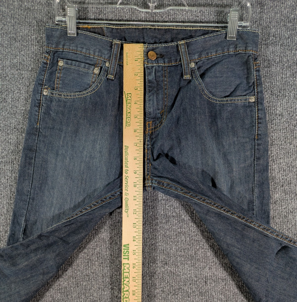 Levis 527 Slim Bootcut Jeans Mens 29×30 Medium Wash Blue Denim Low Rise Cowboy