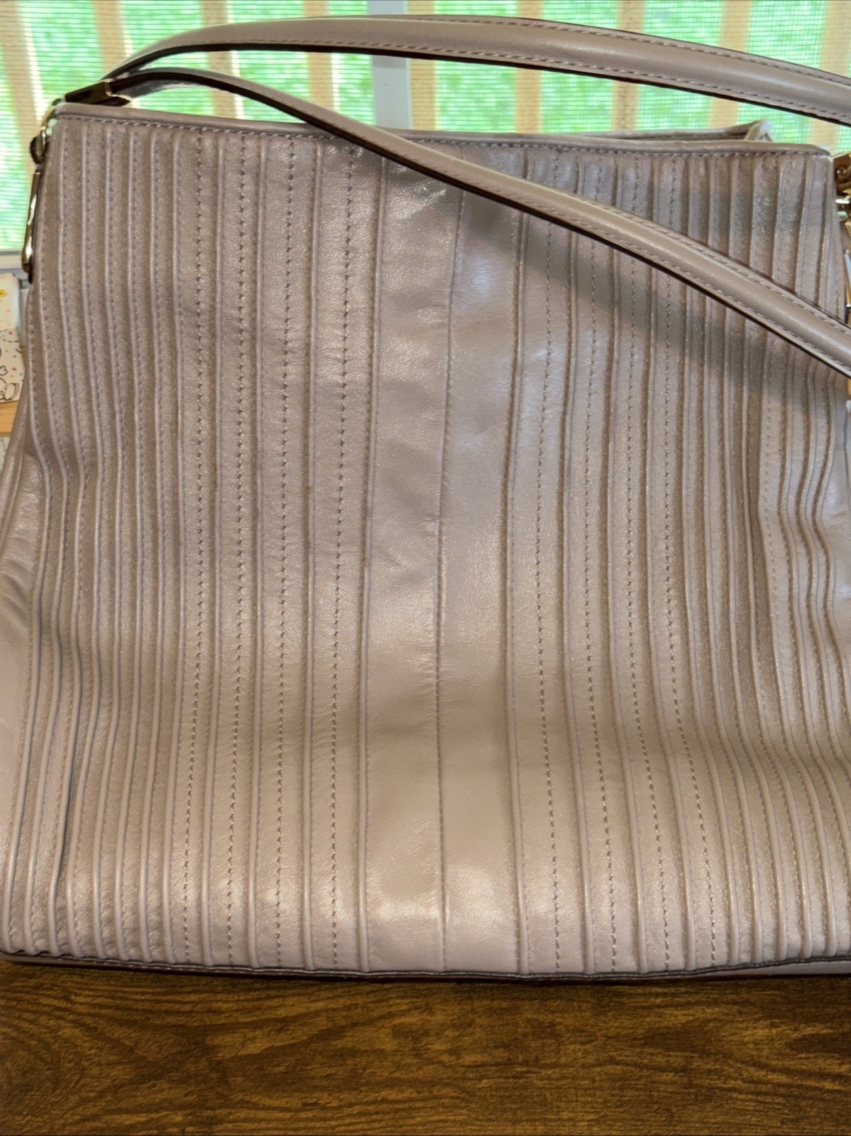 Coach Madison medium Phoebe Pintuck Leather Shoulder Bag 27885 (150