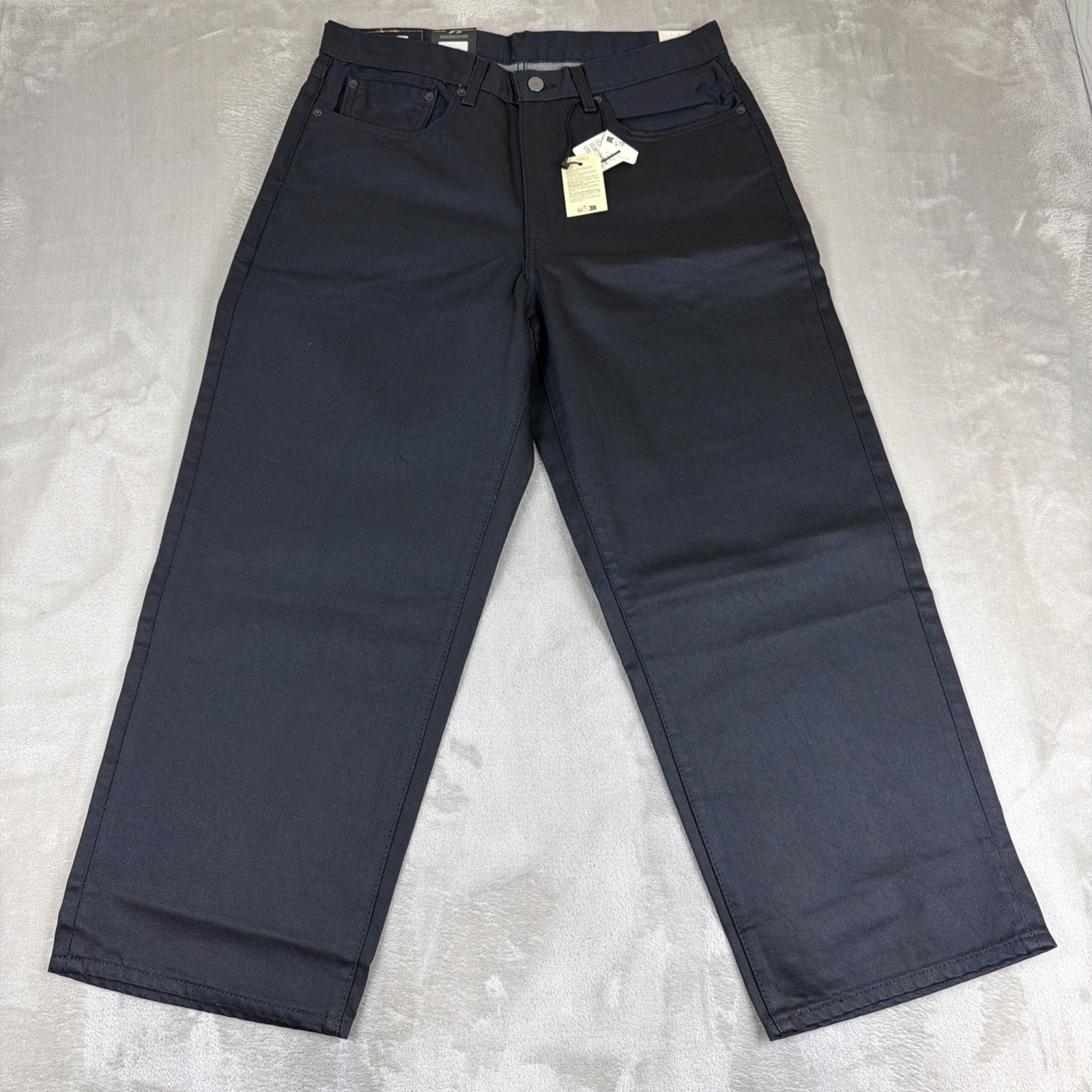 Levi’s Premium 578 Baggy Coated Denim Jeans Men’s Size 34×30 Blue Cotton Y2K