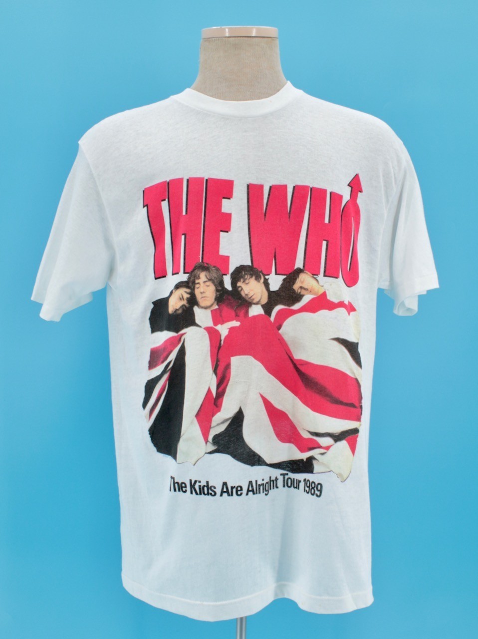 VTG 1989 The Who Tour TShirt Sz L 1980s White Band T-shirt The Kids Are Alright