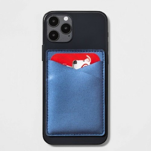heyday Cell Phone Wallet Pocket (Dark Iridescent) Fits Most Smartphones
