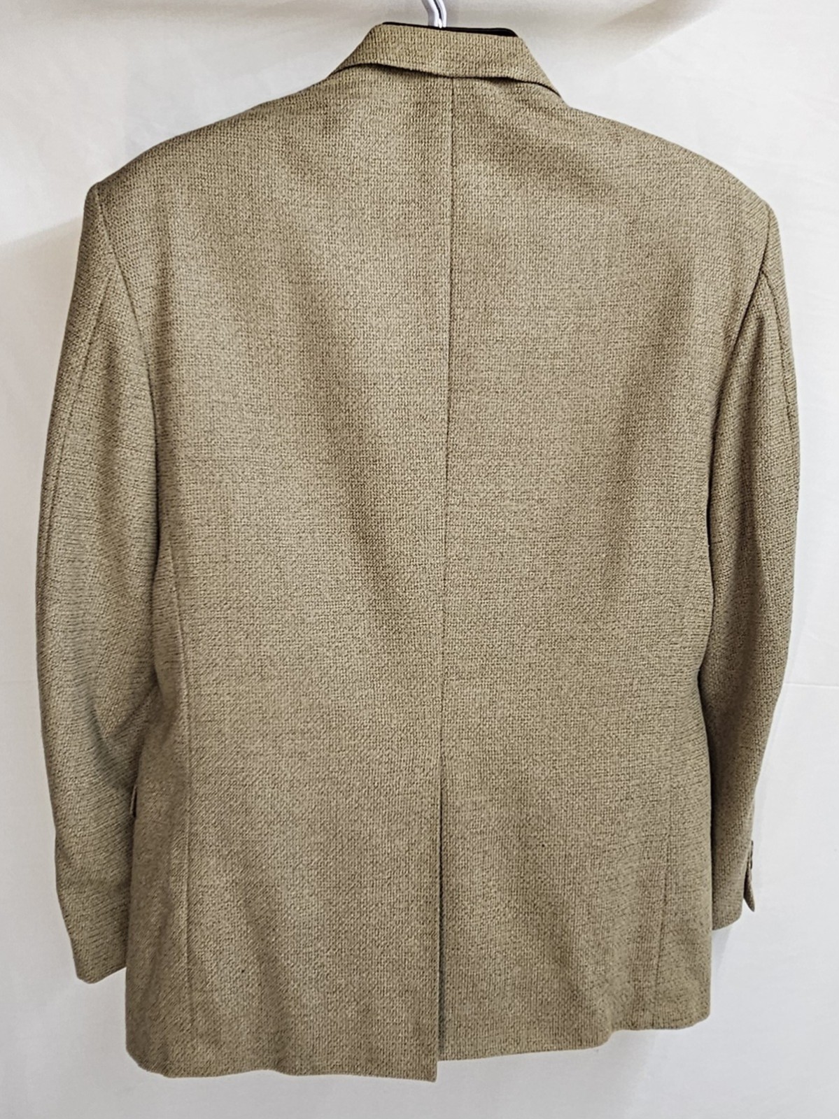 Khaki Tailors Row by Deansgate Sports Jacket Blazer 2 Button Men’s 42R Silk Wool