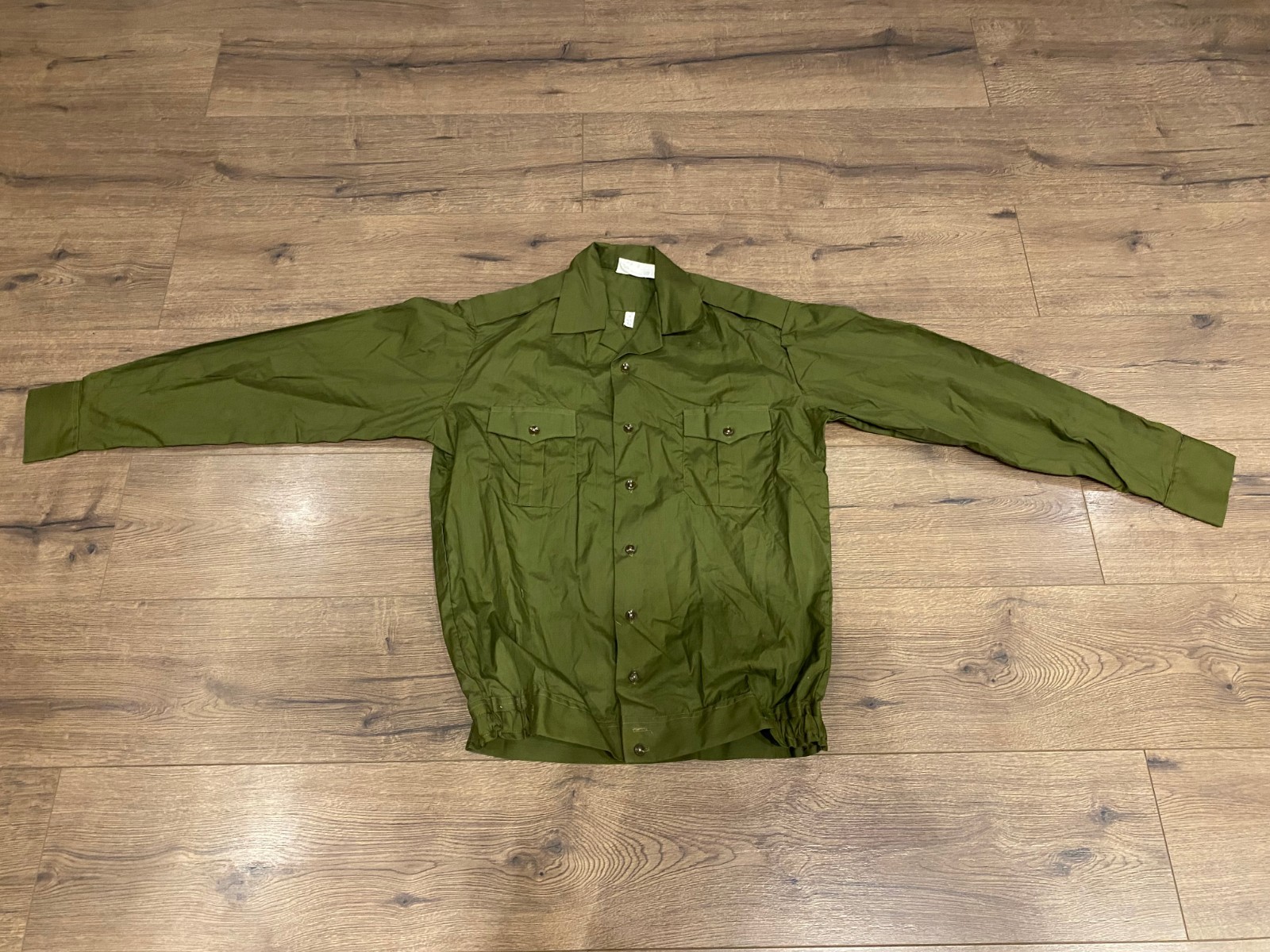 ALBANIA OFFICER SHIRT COMMUNIST ERA SOLDIER ARMY MILITARY SOCIALISM SIZE M #053