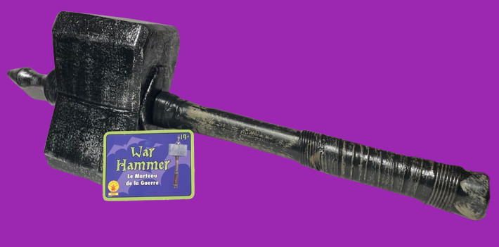 23″ MEDIEVAL WAR HEAD HAMMER Jumbo Thor Costume Weapon Prop Viking Battle Mallet