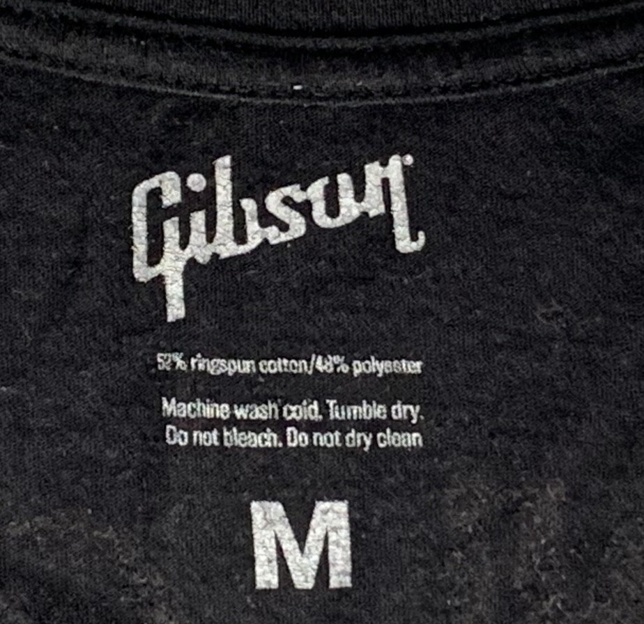 Gibson Guitars T Shirt Mens Medium Cotton Polyester Blend Epiphone Kramer KRK