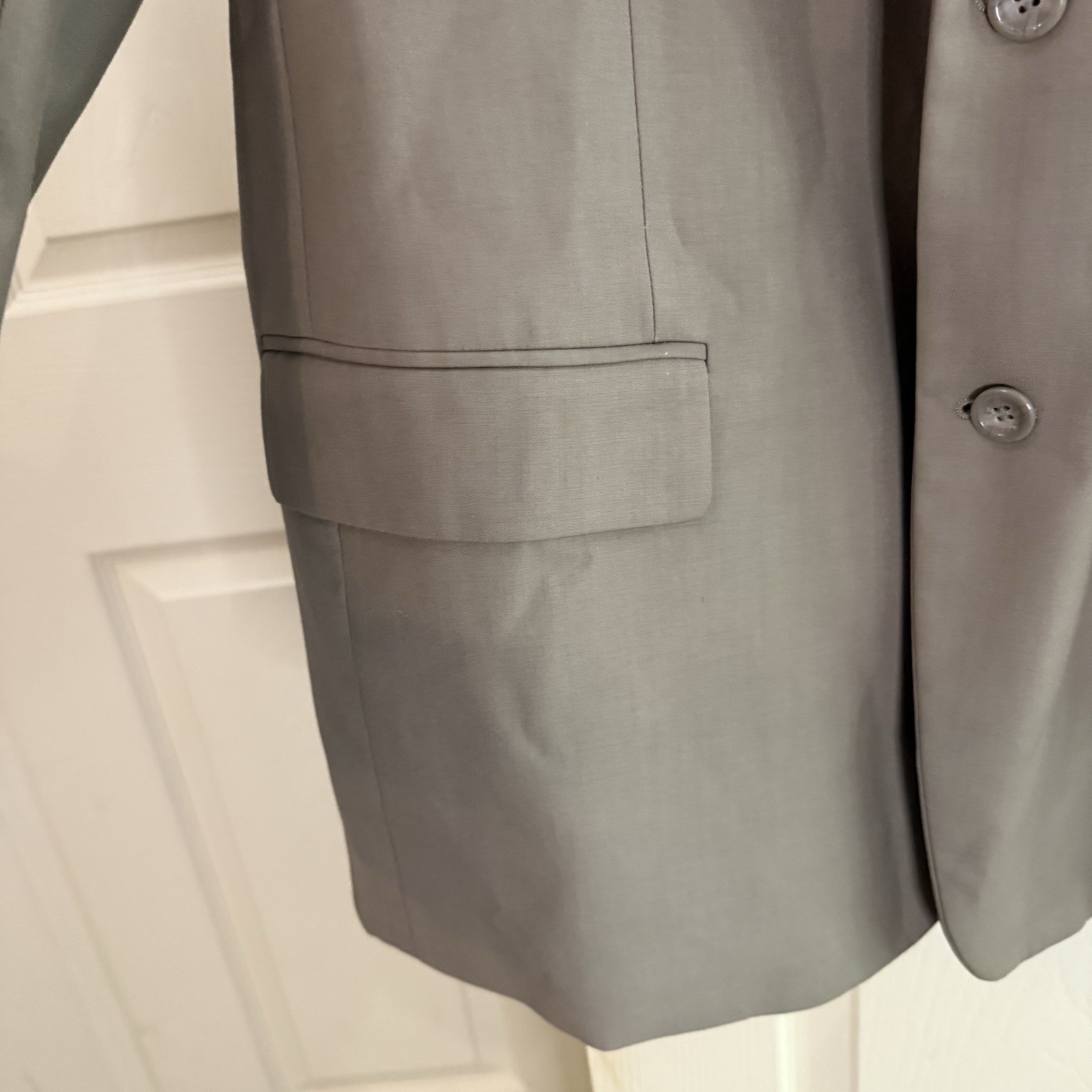 Lineage Milan New York 3 Button Beige Jacket Mens Superior 150’s Business