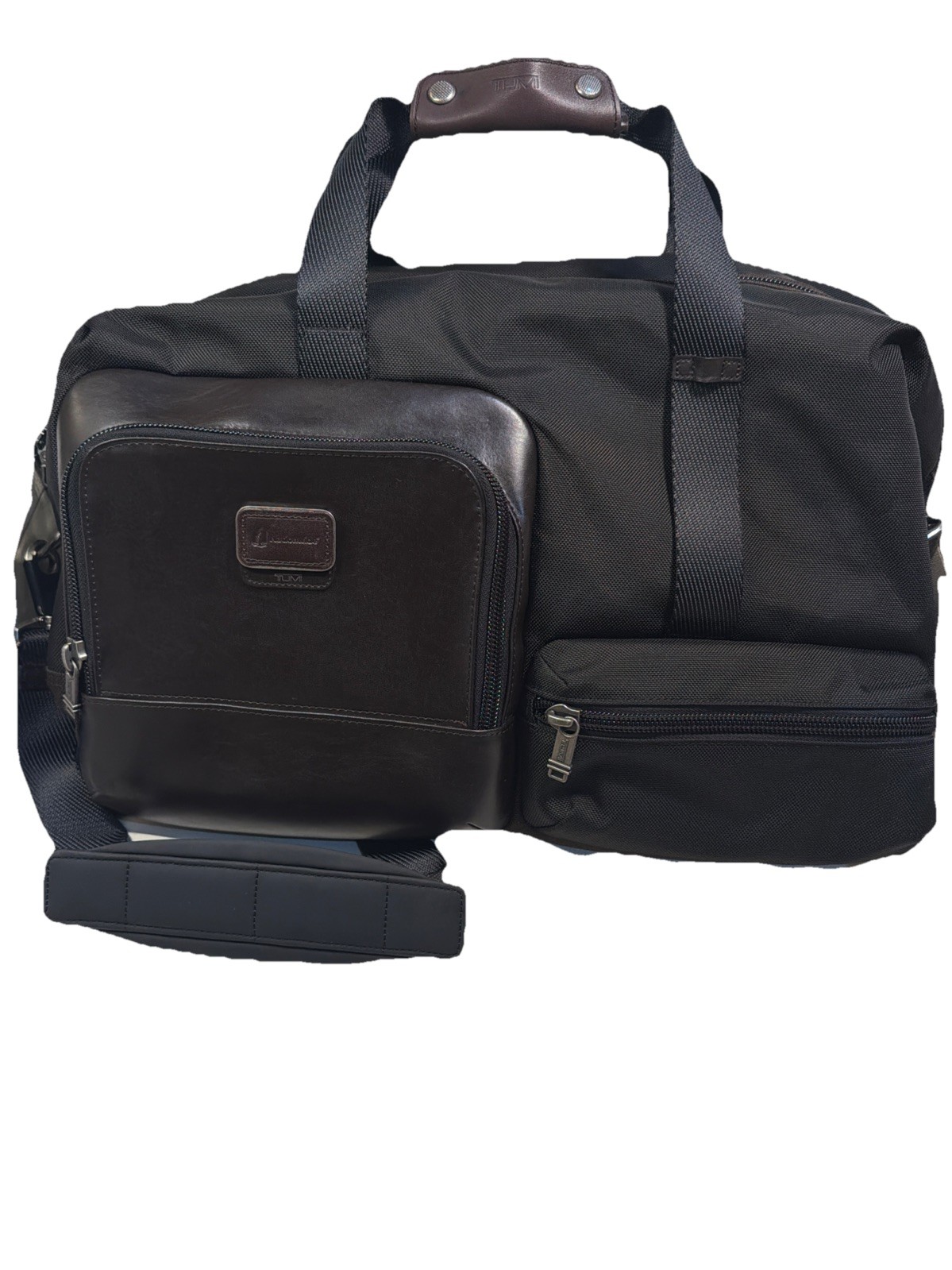 Tumi Alpha Bravo Grissom Travel Duffle Satchel Bag Nylon Black 223358 EXCELLENT