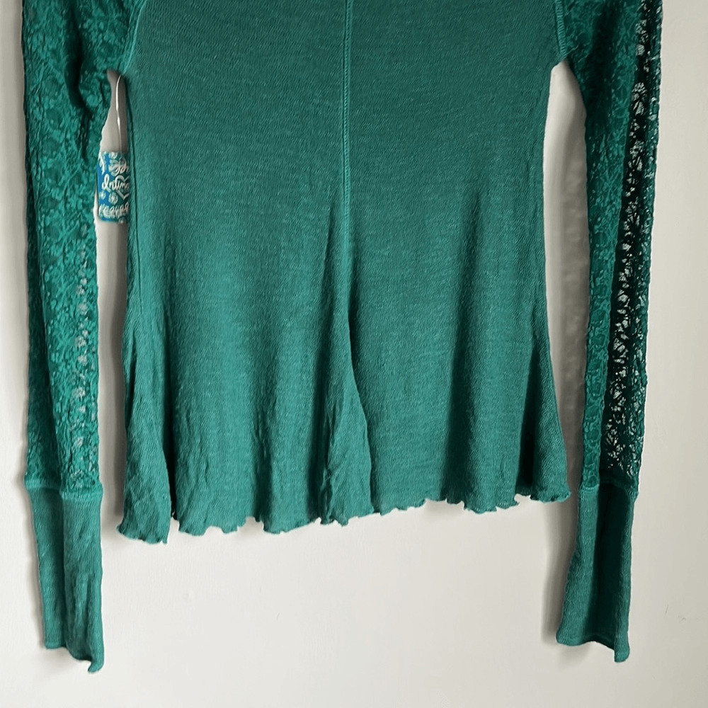 NEW Free People No Limits Lace Panel Layering Top