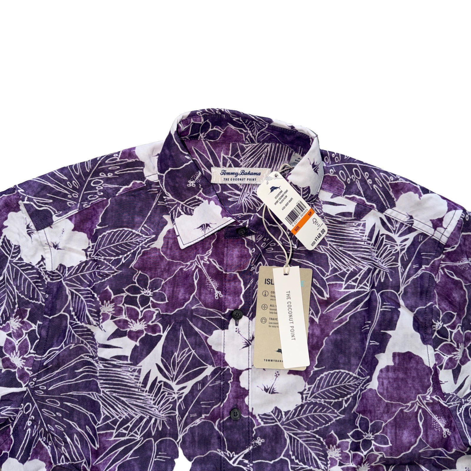 Men’s S Tommy Bahama Sport Coconut Point Playa Flor Short Sleeve ButtonUp $148
