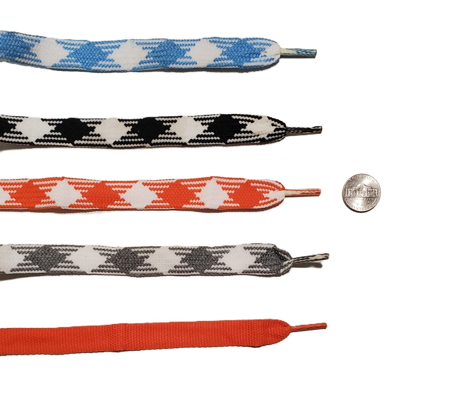 NEW Fat Wide Shoelaces Diamond Plaid Checkered 1.5cm Wide and 54 in & 45 in Long