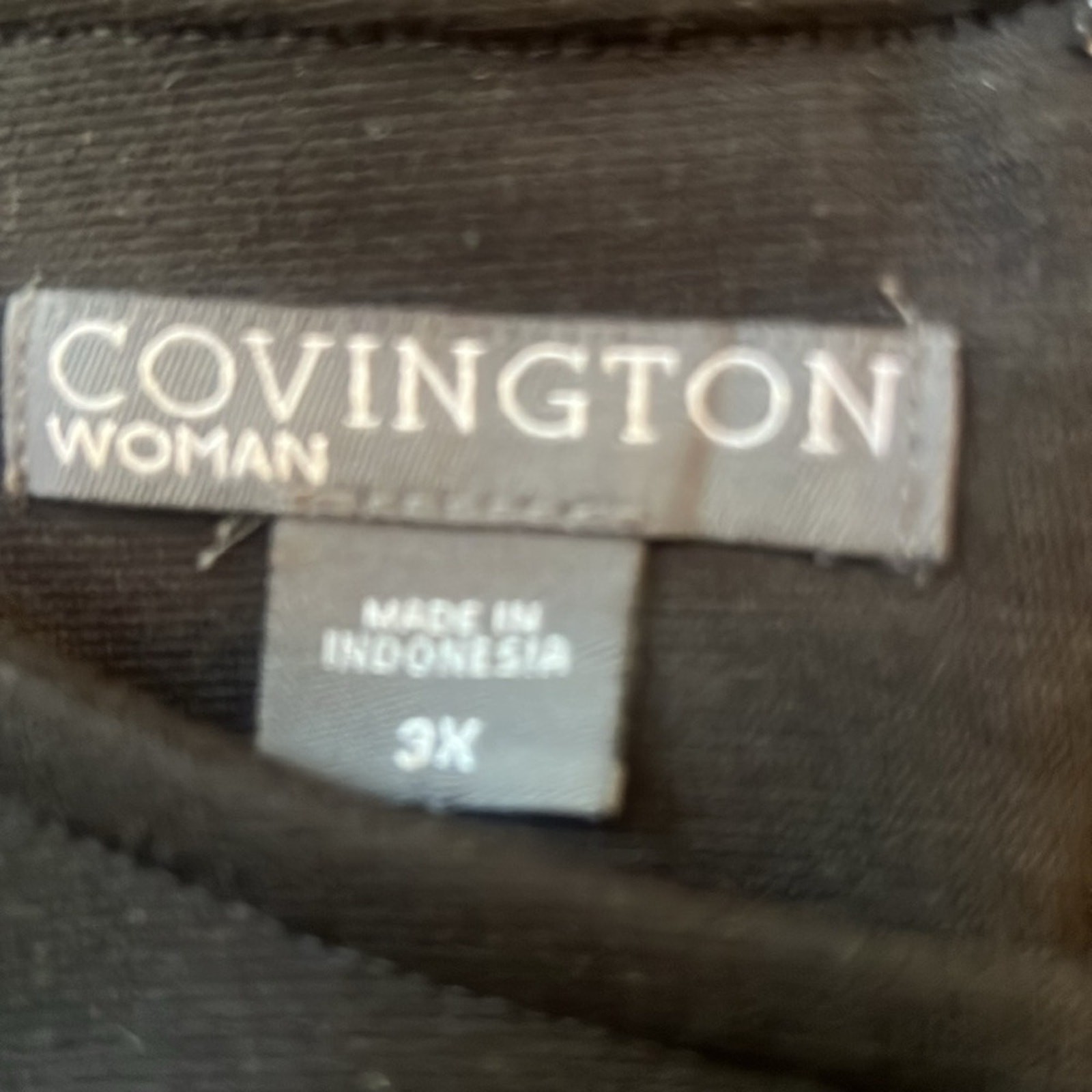 Covington women’s size 3X black dress