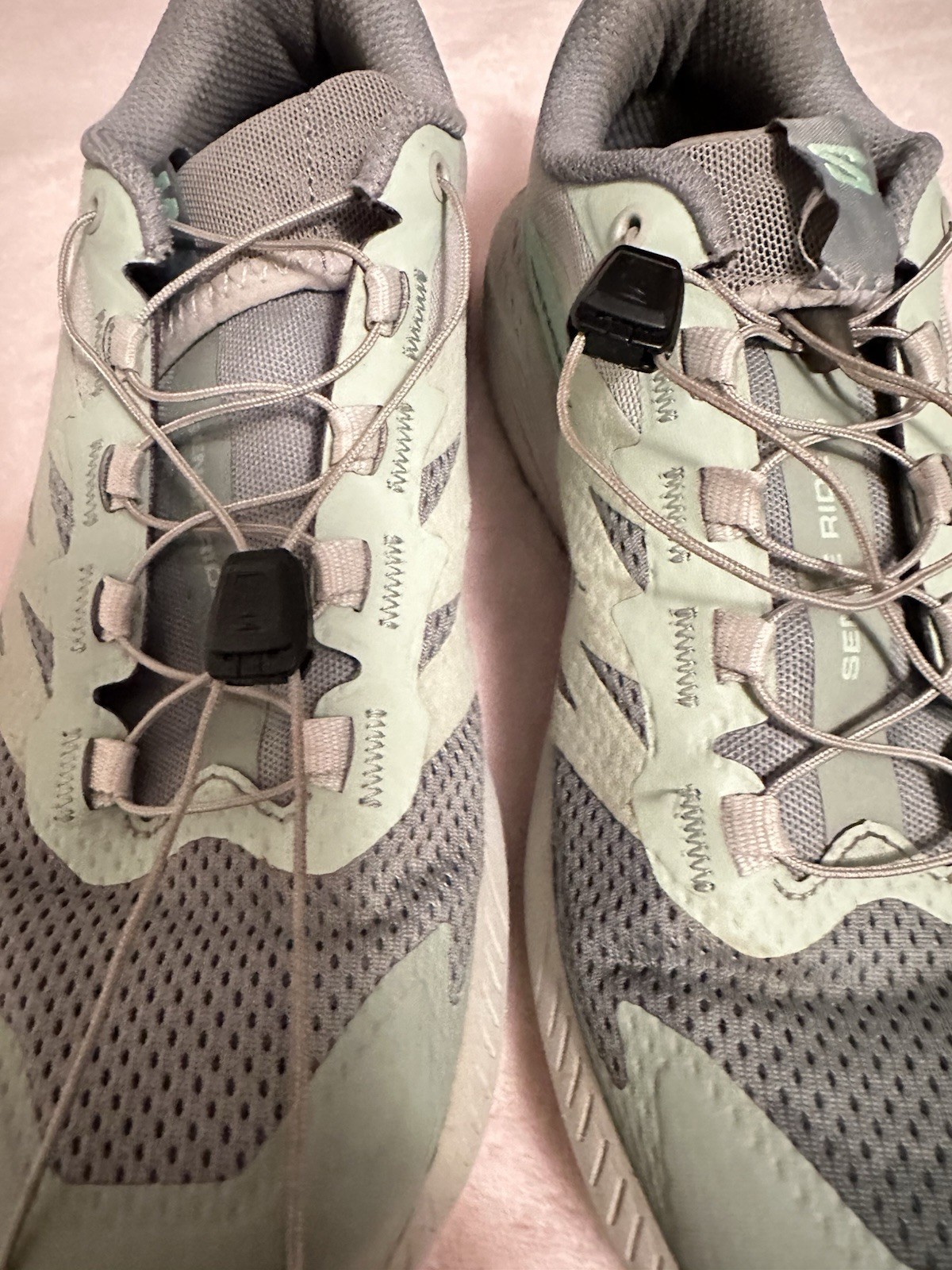 Salomon Mint Green Sense Ride 5 Ortholite Impressions Size 8.5