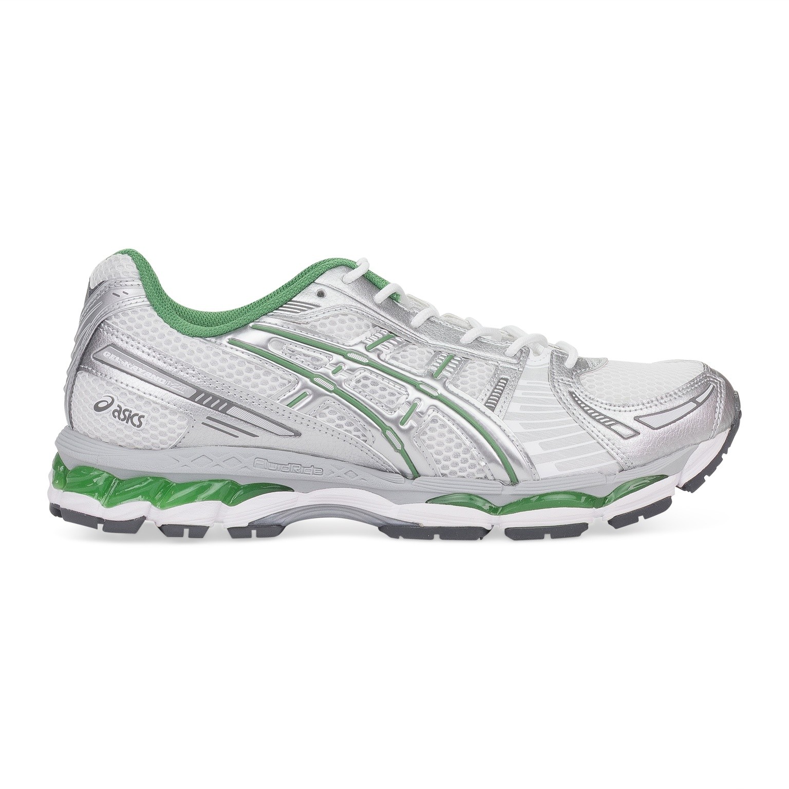 NIB ASICS WHITE/SILVER GEL-KAYANO 12.1 SNEAKERS SIZE 9.5 $170