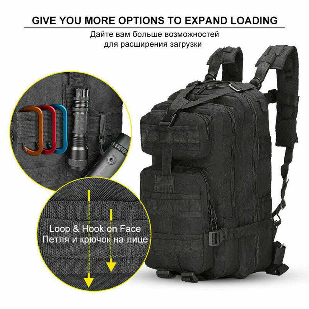 Tactical Backpack – Military Large Army Assault 3 Day Molle Bug Out Bag Rucksack