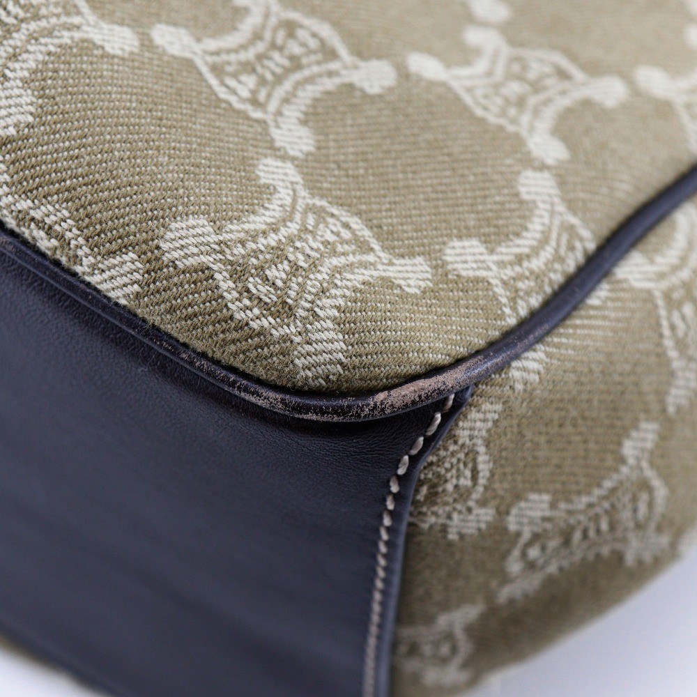 CELINE Boogie bag Handbag Macadam khaki canvas Women
