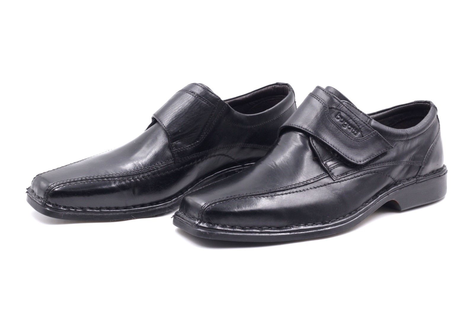 Bugatti men’s loafers EUR 40 black genuine leather New