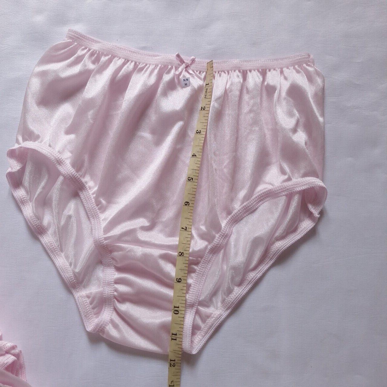 7 Underwear Nylon Silky Soft Silky Panty Light Granny Panties High Waist28″-34″M