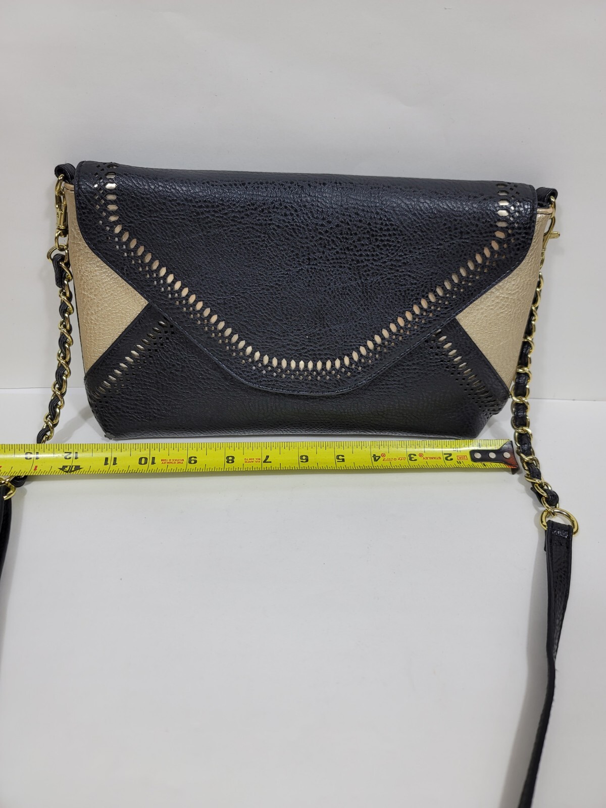 Jessica Simpson Black Crossbody Bag Purse JS6942 100% Polyurethane