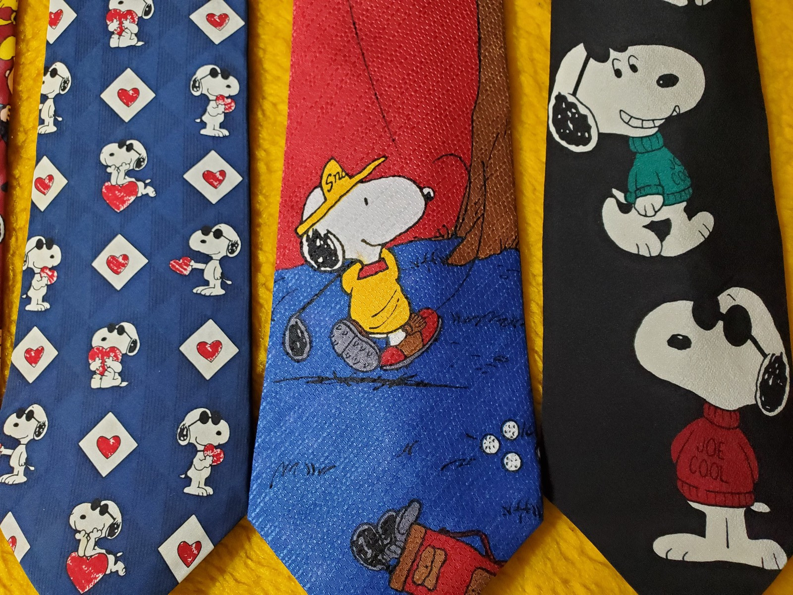 6 pc ~ SNOOPY / CHARLIE BROWN / PEANUTS CARTOON ~ #3 ~ MENS NOVELTY TIES ~ 56″