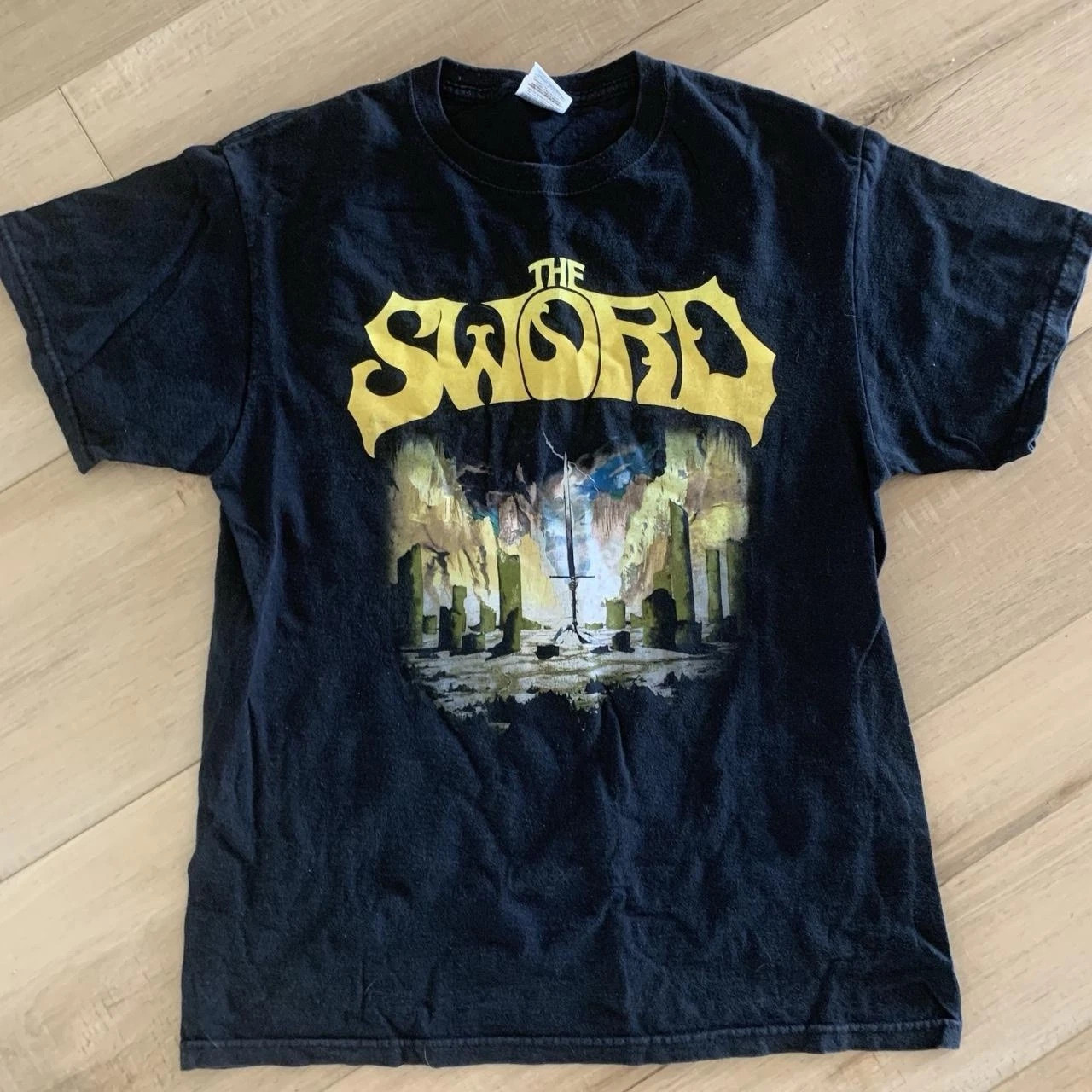 T-Shirt The Sword Band Cotton Black Gift For Fan Full Size GE384