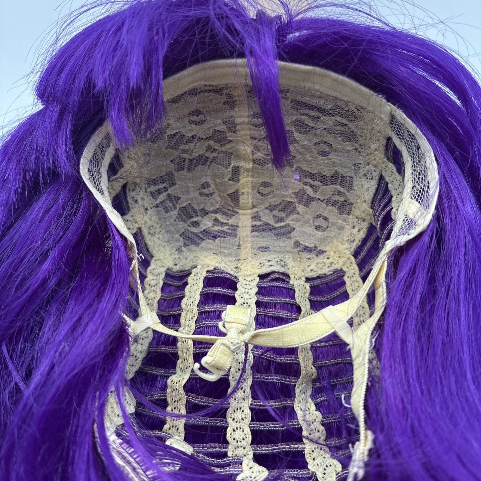 Wig Purple Bob Style Synthetic Fiber Mardi Gras Costume Cos Play Halloween Wig