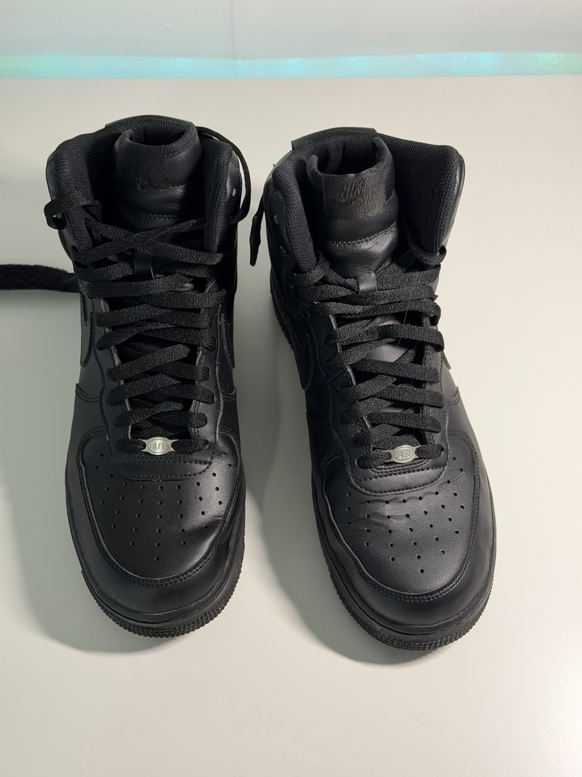 Nike Air Force 1 ’07 High Top Triple Black Men’s Athletic Sneakers 315121-032