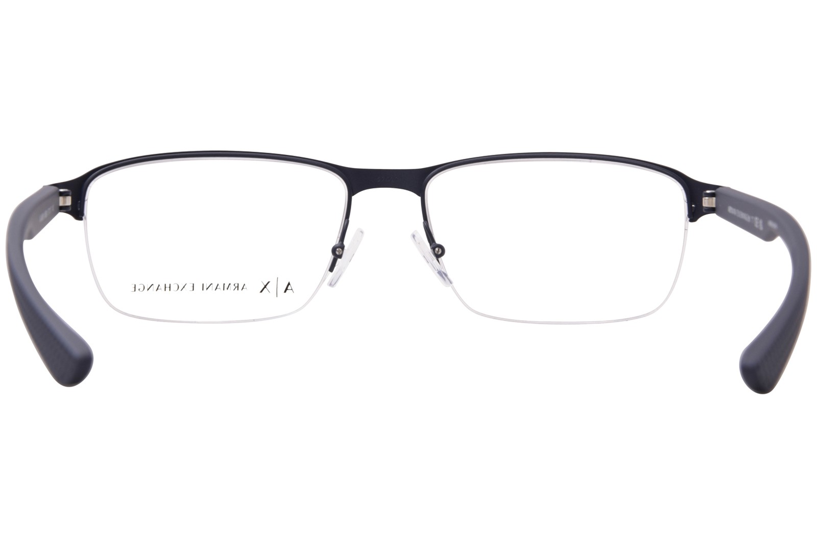 Armani Exchange AX1061 6099 Eyeglasses Frame Men’s Matte Blue Semi Rim 57mm