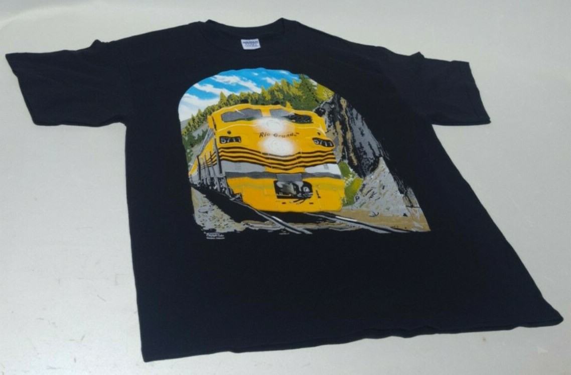 Vtg Train T Shirt. Rio Grande 5711. Daylight Sales.