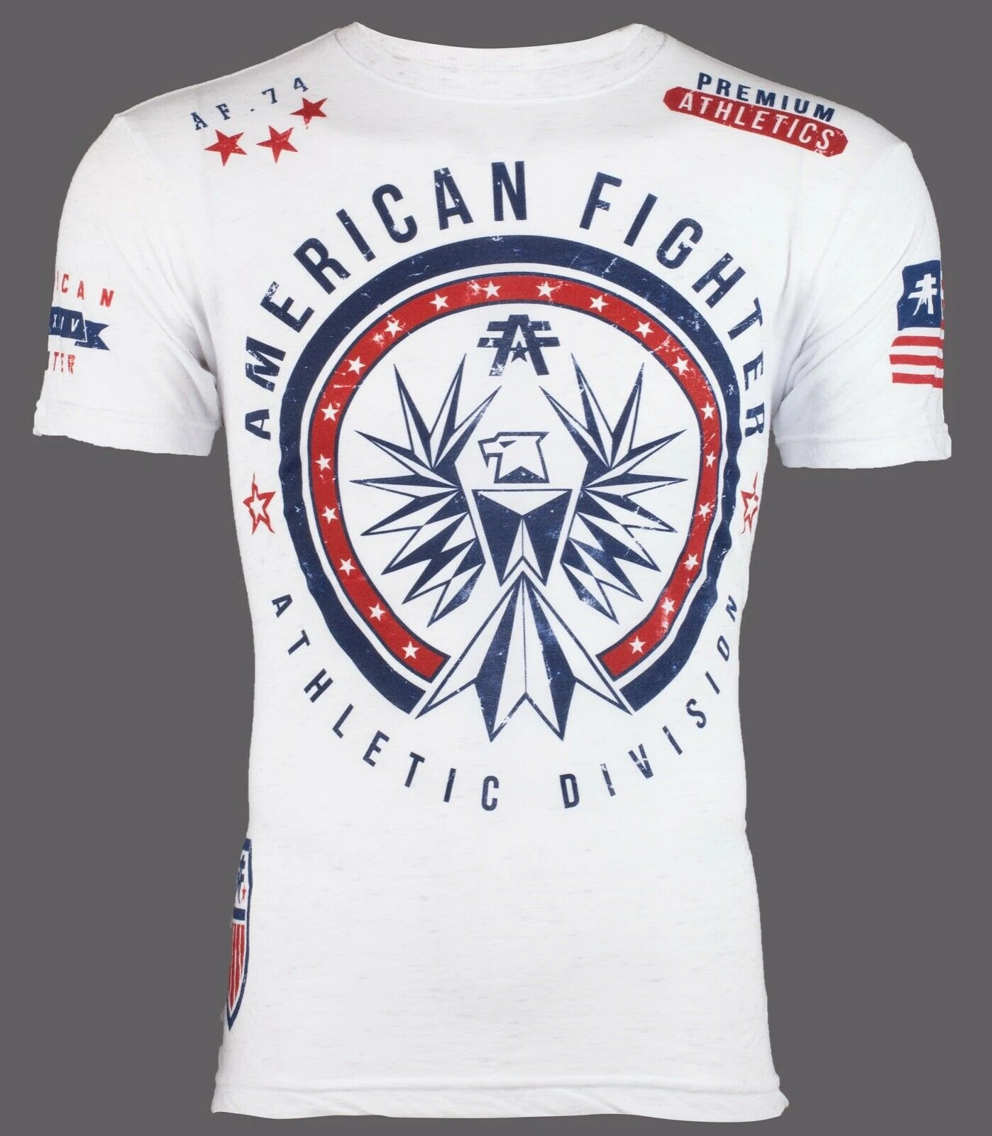 AMERICAN FIGHTER Somerset White Athletic Mens Crewneck T-shirt L-3XL NWT