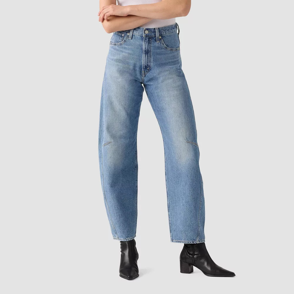 Levi Women Cinch Barrel Jeans – Let Love In 27