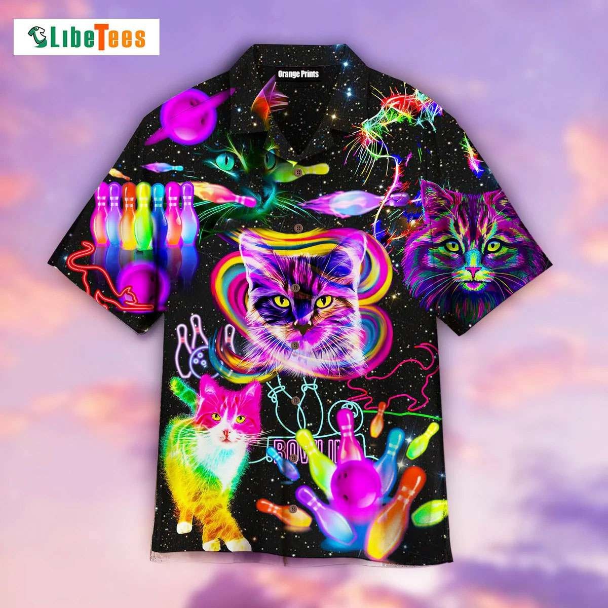 Cats Bowling Design: Rolling With My Homie Cats Hawaiian Shirt