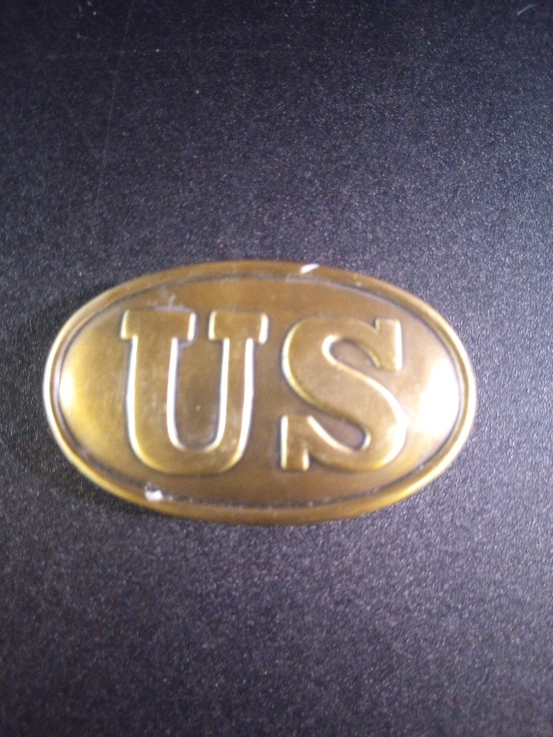 Vintage US Army Confederate Union Brass Belt Plate Buckle Indian War Military