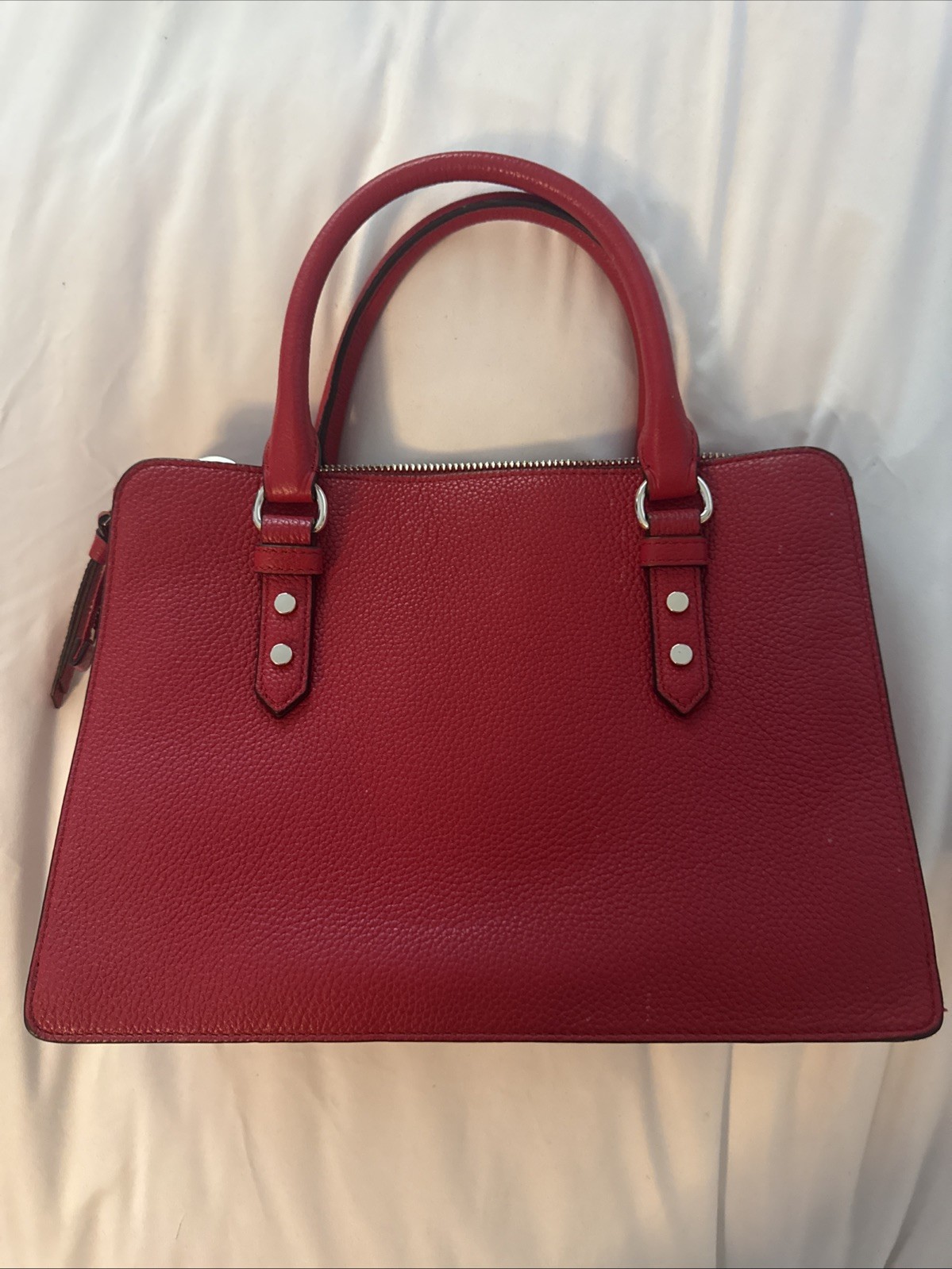 Kate Spade Mulberry Street Lise Convertible Bag Bright Red Medium Size