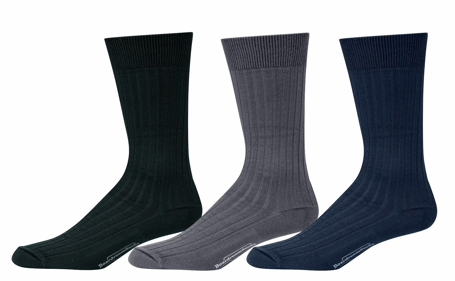 Men’s Mid-Calf Cotton Dress Socks, Quality Business Socks Made in USA