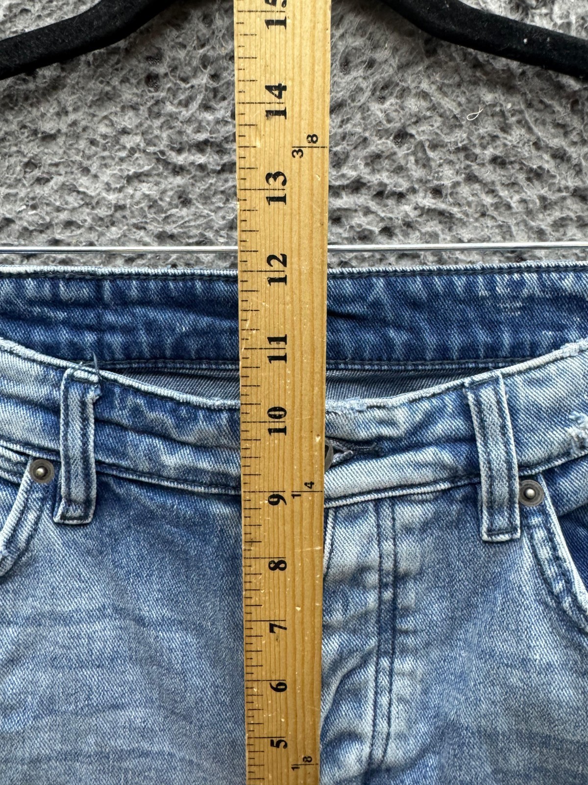 Ksubi Van Winkle RAF Repaired Button-Fly Skinny Jeans Light Wash Mens Size 33