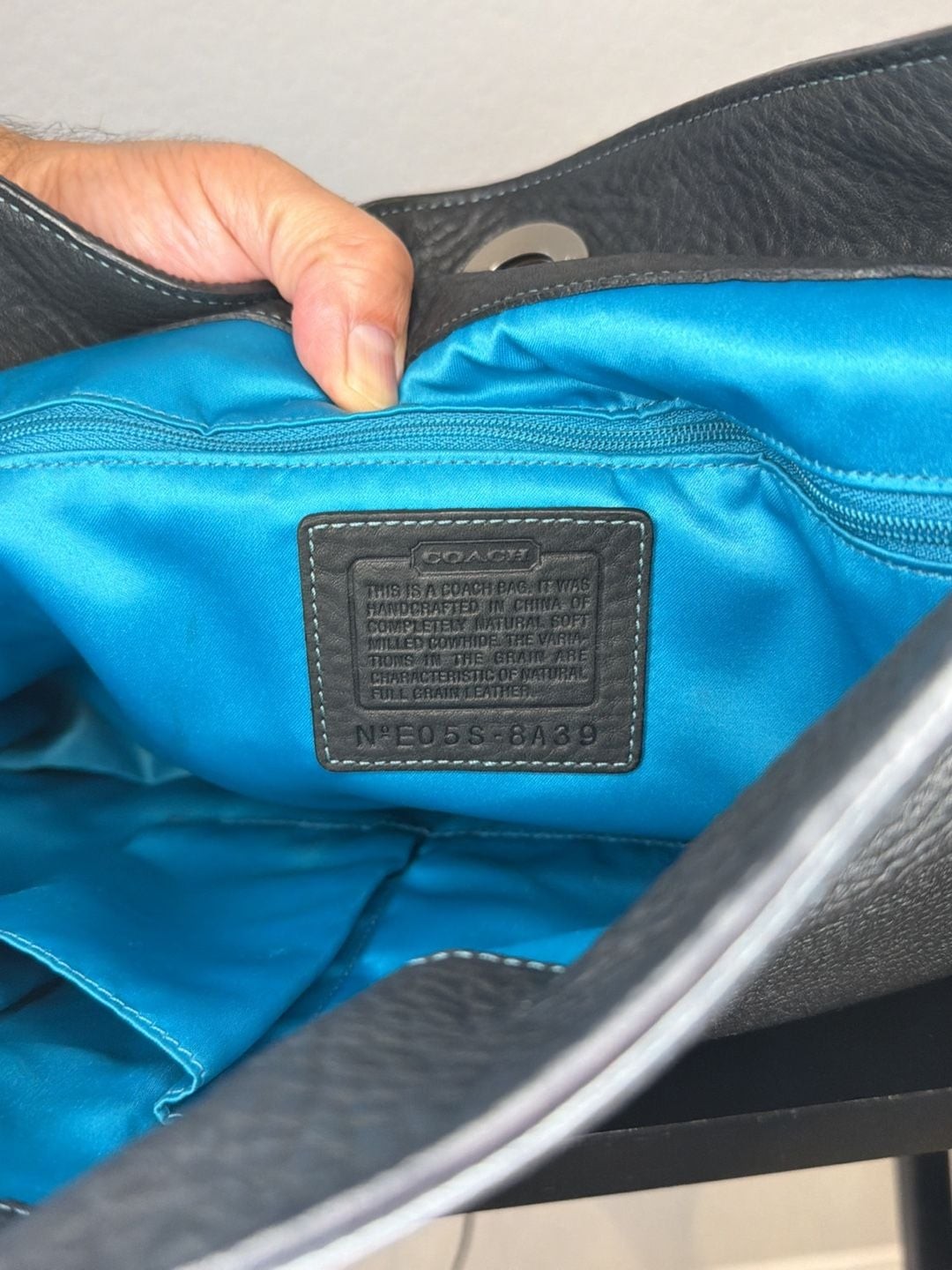 Coach Chelsea Pebbled Leather Shoulder Bag 8A39 (Rare TurquoiseSpecial Edition)