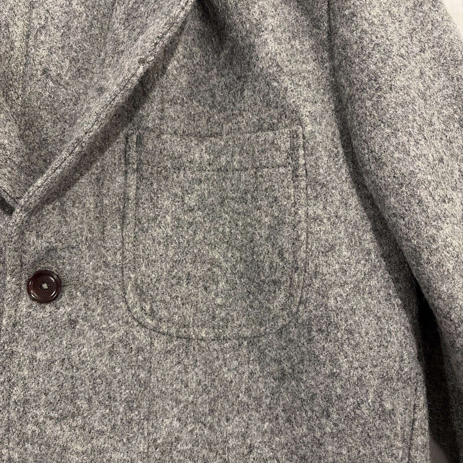 New Gustin 100% Wool Felt City Jacket Men’s Size M Made In USA