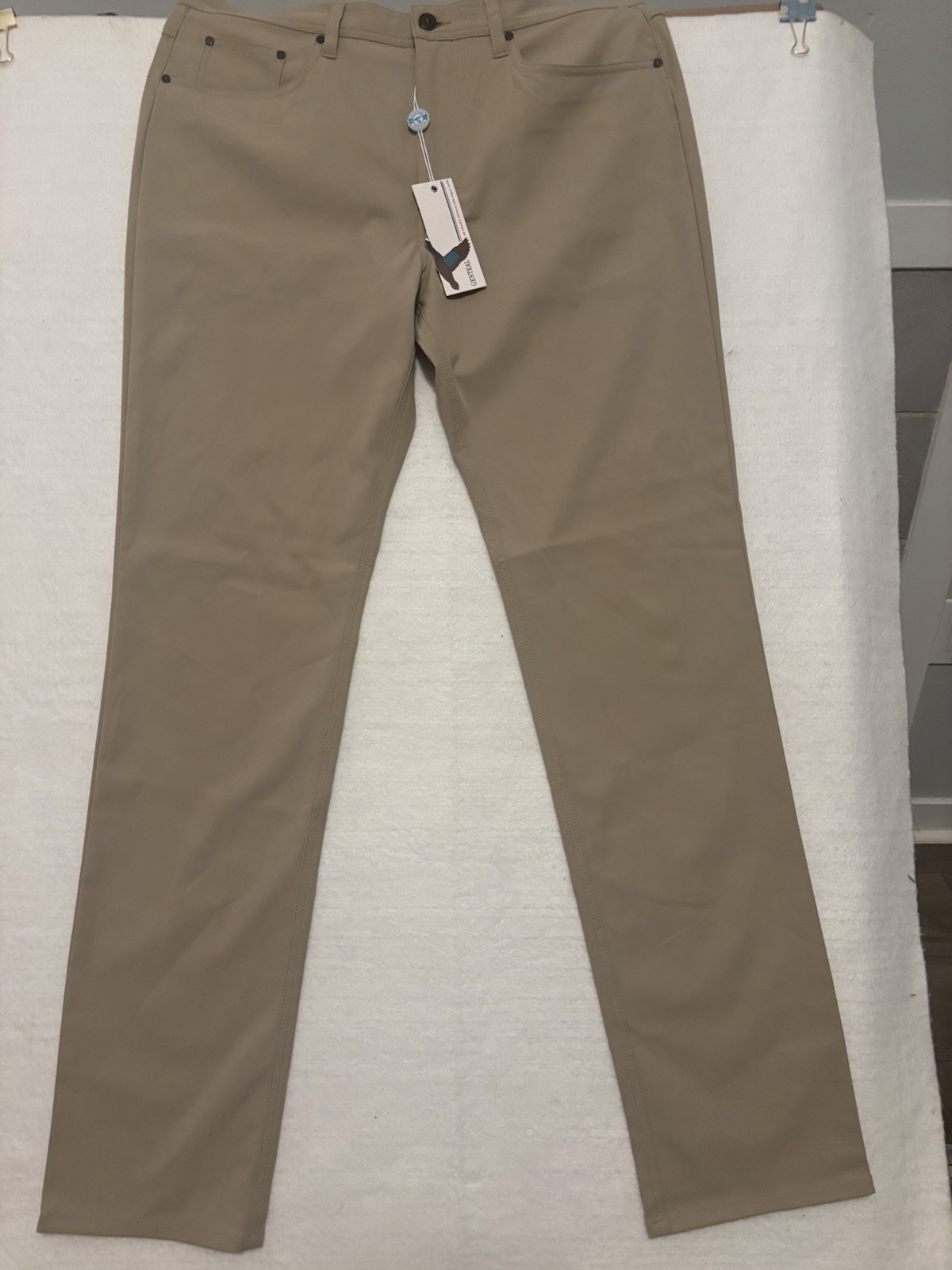 GenTeal Clubhouse Khaki Pants Stretch 5-Pocket Rover Mens Pants 34W-34L NWT
