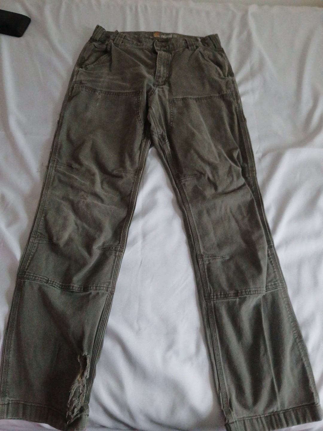 Carhartt Men’s Relaxed Fit Double Front Pants 30×30 102802 217