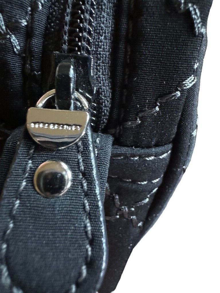 Vera Bradley Mini Hipster RFID Messenger Bag Black Quilt Crossbody ID Card Slots