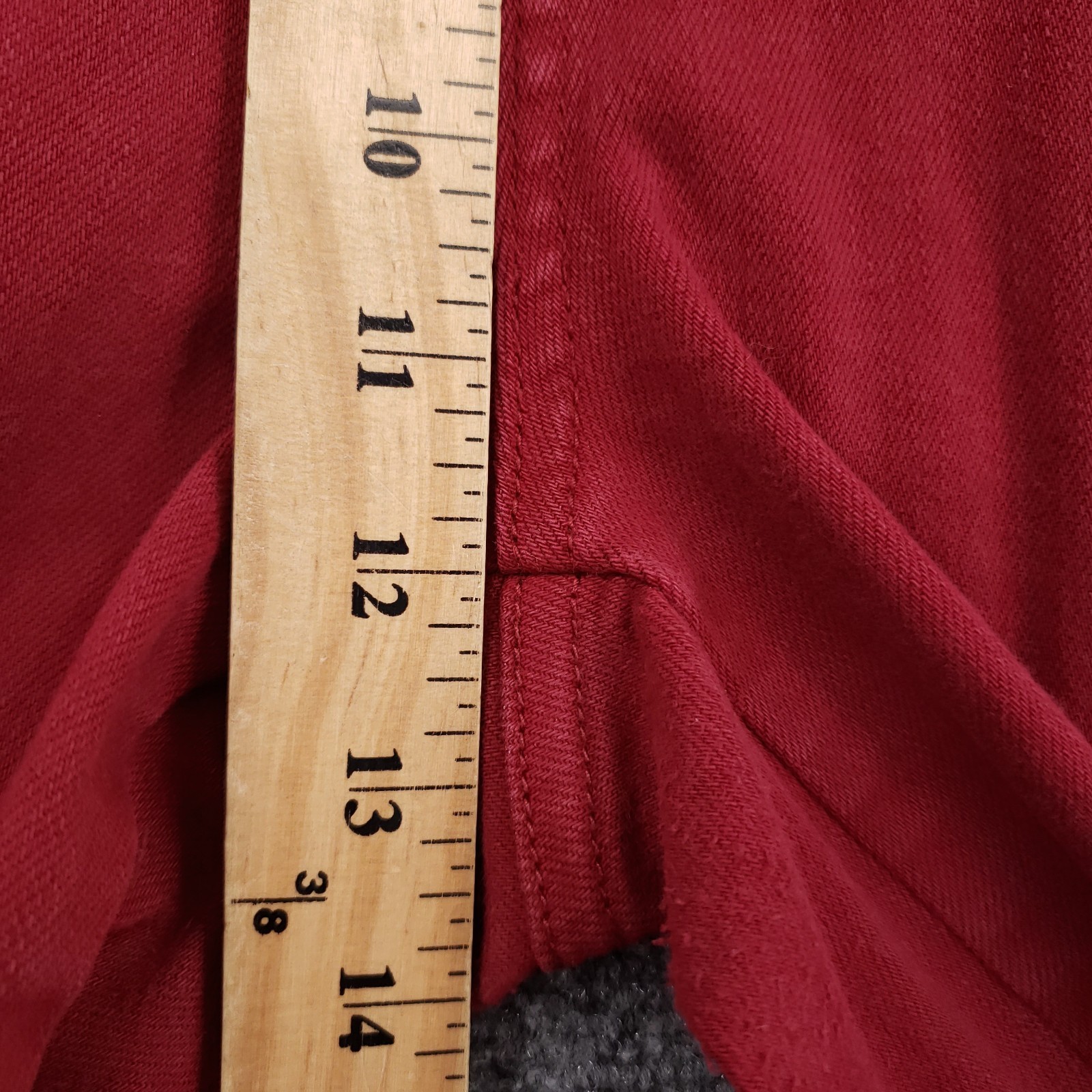 Judy Blue Scarlet Double Cuff Jogger Pants Womens 13×31 Red Garment Dyed Slim